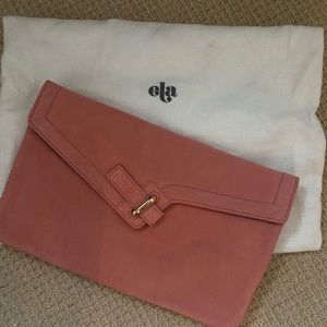 Ela brand suede clutch NEW